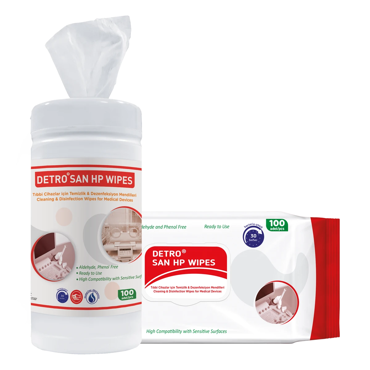 Detro San HP Wipes