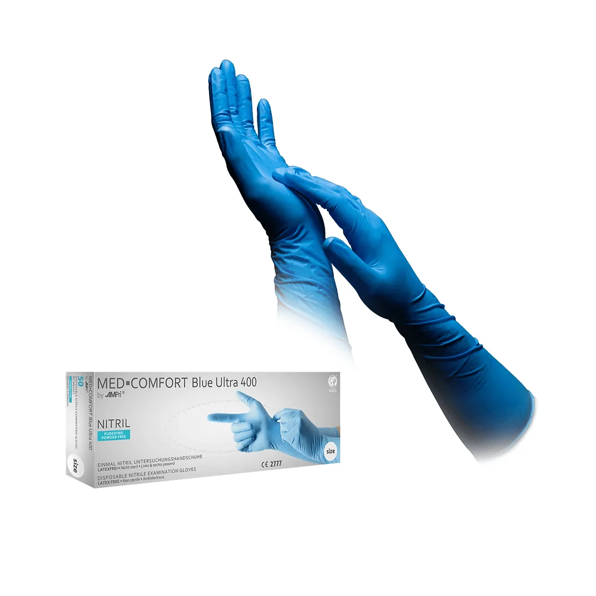 Med-Comfort Blue Ultra 400 Nitril Eldiven